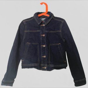 Joe Fresh Girls Tucker Denim Jacket Dark Wash Blue Size 8